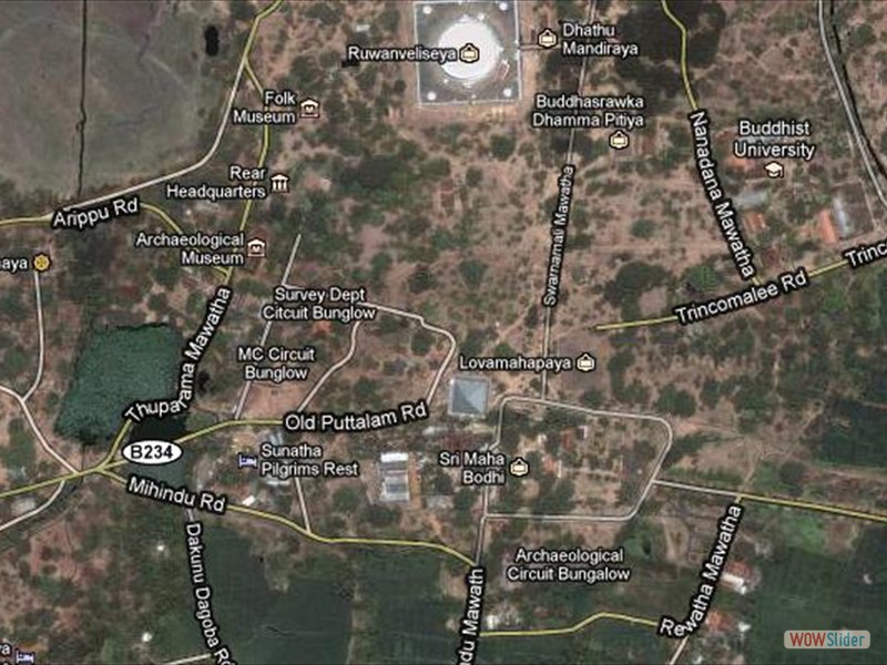 1.1 Sri Maha Bodhiya location