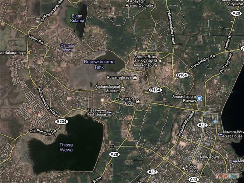 9.1 Sri Maha Bodhiya location